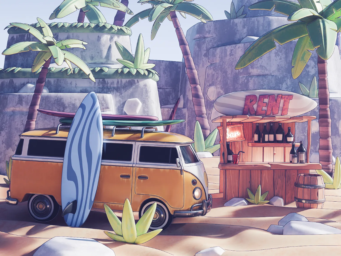 Surfer Van